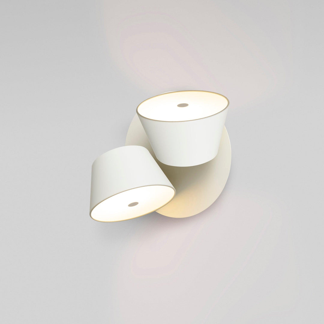 Fivra Lustra Applique Murale Double Abat-Jour - Neutralighting