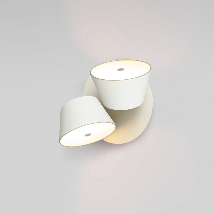 Fivra Lustra Applique Murale Double Abat-Jour - Neutralighting
