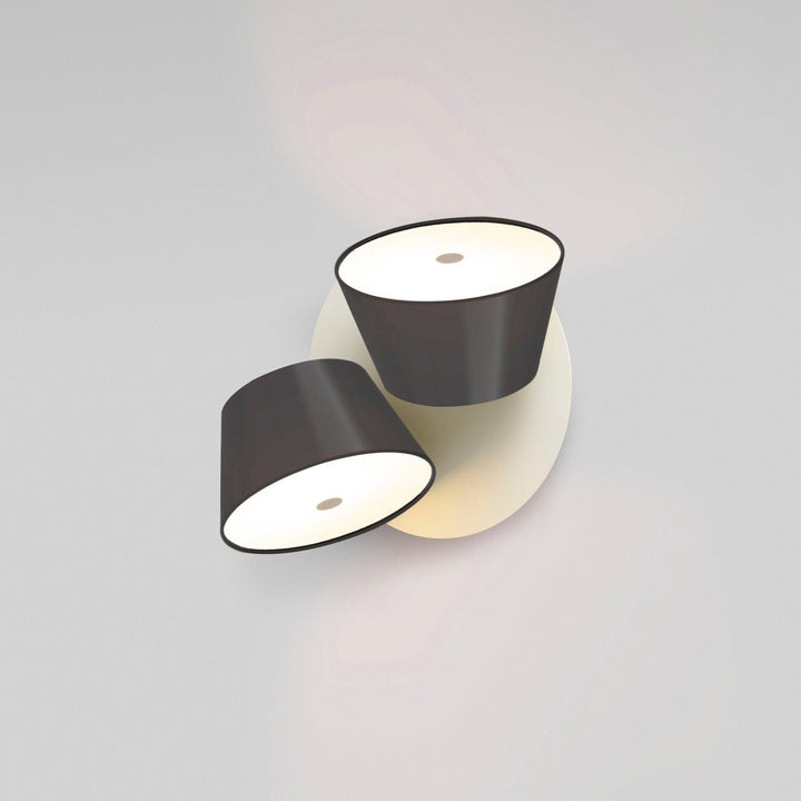 Fivra Lustra Applique Murale Double Abat-Jour - Neutralighting