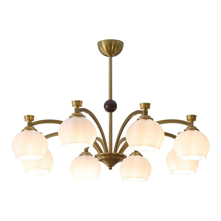 Alshaarae Chandelier Bois Verre Arc Premium Traditionnel - Neutralighting