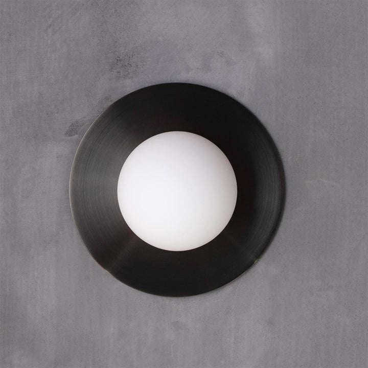 Haze Lampe Murale Ronde En Métal Et Verre Minimaliste Moderne - Neutralighting