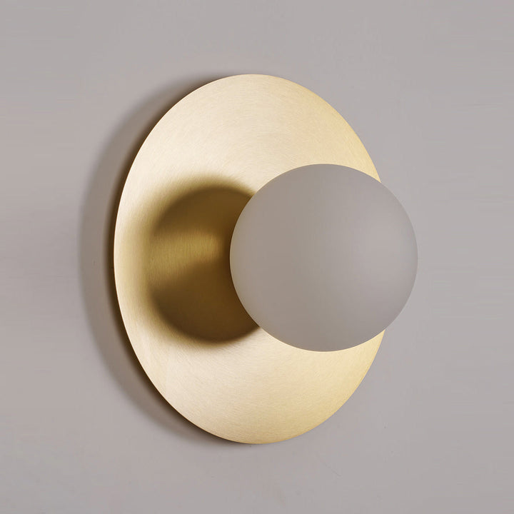 Haze Lampe Murale Ronde En Métal Et Verre Minimaliste Moderne - Neutralighting