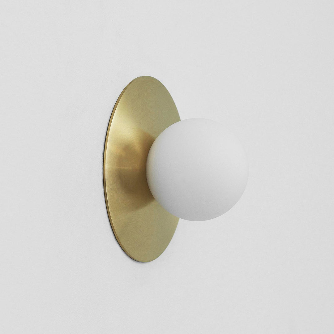 Haze Lampe Murale Ronde En Métal Et Verre Minimaliste Moderne - Neutralighting