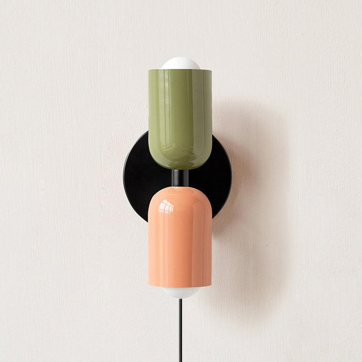 Lustra Wall Lamp Green Black Minimalist Plug-In - Neutralighting