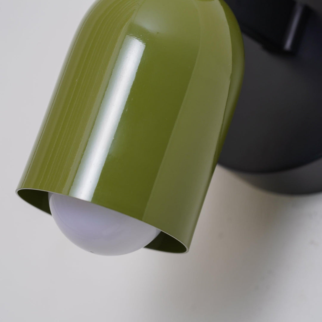 Lustra Wall Lamp Green Black Minimalist Plug-In - Neutralighting