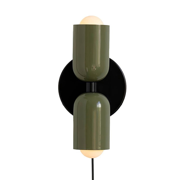 Lustra Wall Lamp Green Black Minimalist Plug-In - Neutralighting