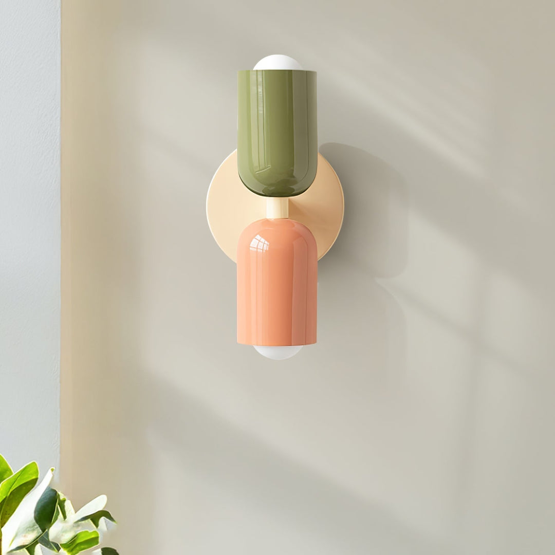 Lustra Wall Lamp Green Black Minimalist Plug-In - Neutralighting
