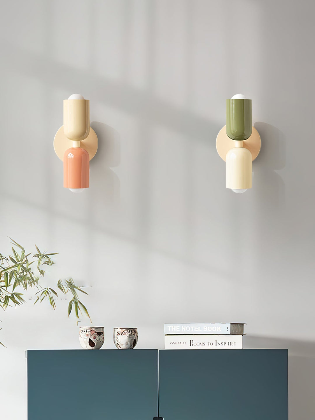 Lustra Wall Lamp Green Black Minimalist Plug-In - Neutralighting