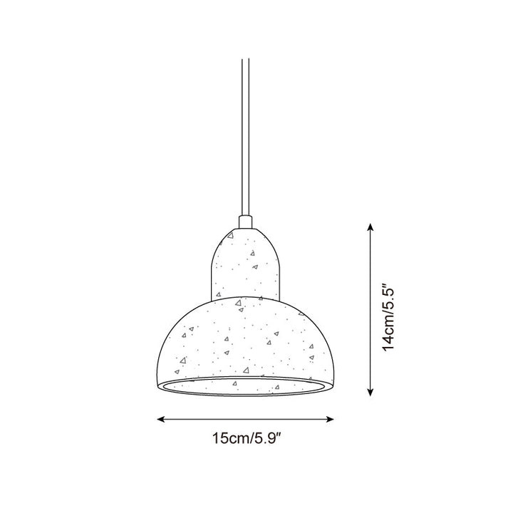 Lava Lampe Pendante Moderne en Travertin - Neutralighting