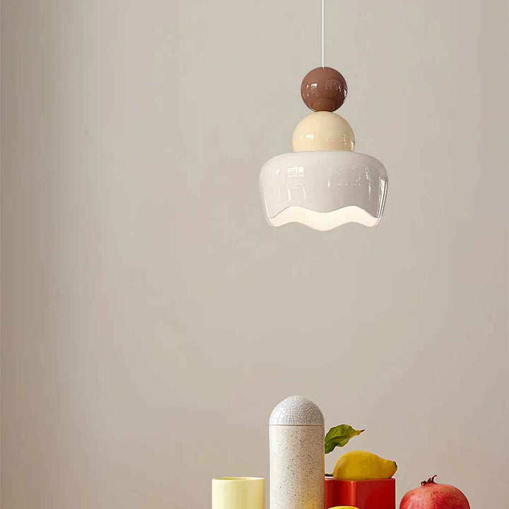 Valentina Poupée Sunny Rain LED Suspension Crème Résine Chambre à coucher - Neutralighting