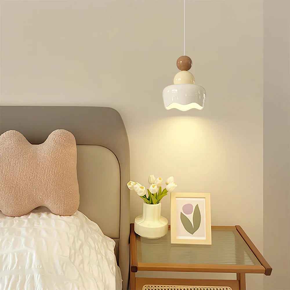 Valentina Poupée Sunny Rain LED Suspension Crème Résine Chambre à coucher - Neutralighting
