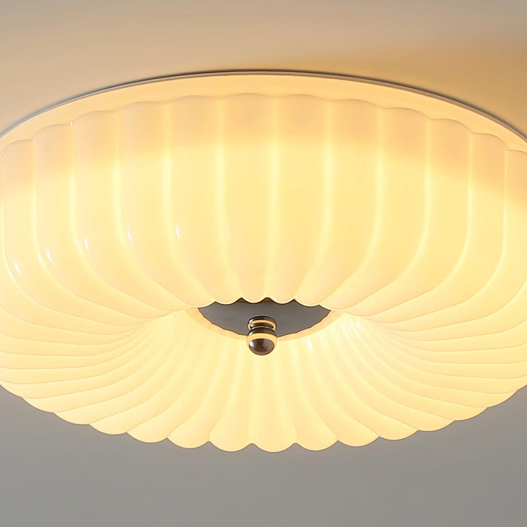 Mivone Plafonnier encastré en verre crème - Neutralighting