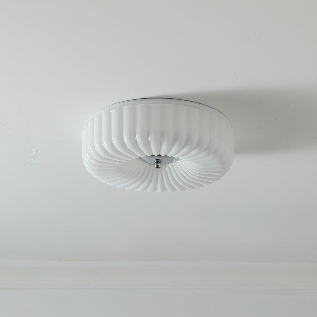 Mivone Plafonnier encastré en verre crème - Neutralighting