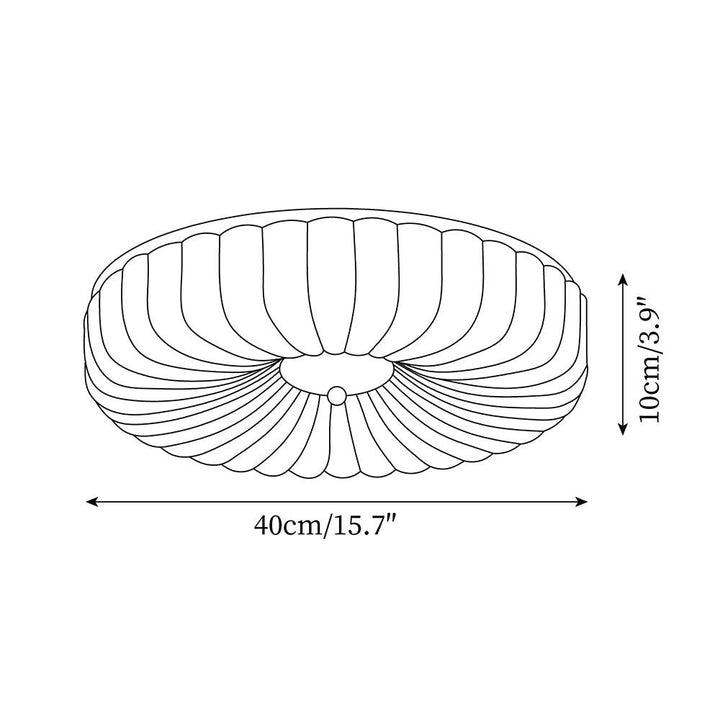 Mivone Plafonnier encastré en verre crème - Neutralighting
