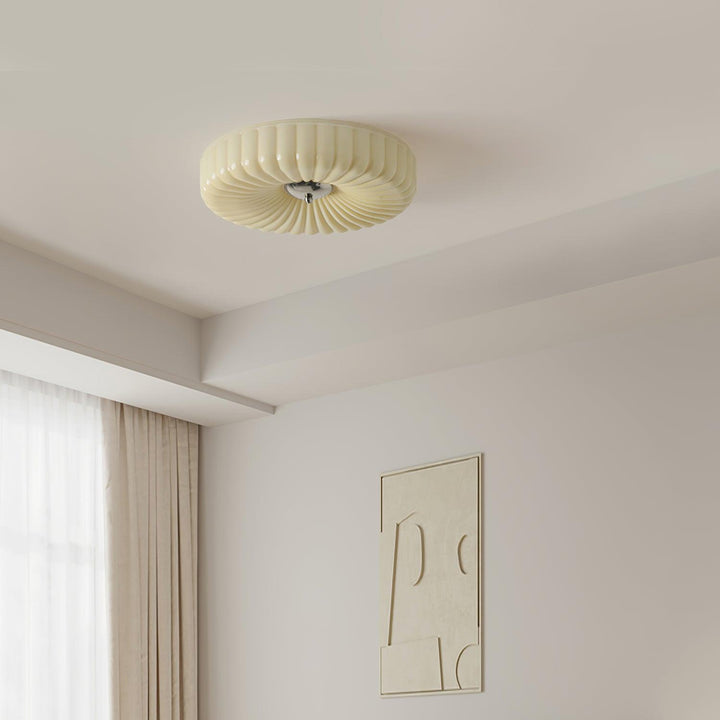 Mivone Plafonnier encastré en verre crème - Neutralighting