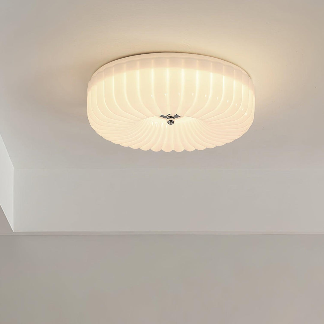 Mivone Plafonnier encastré en verre crème - Neutralighting