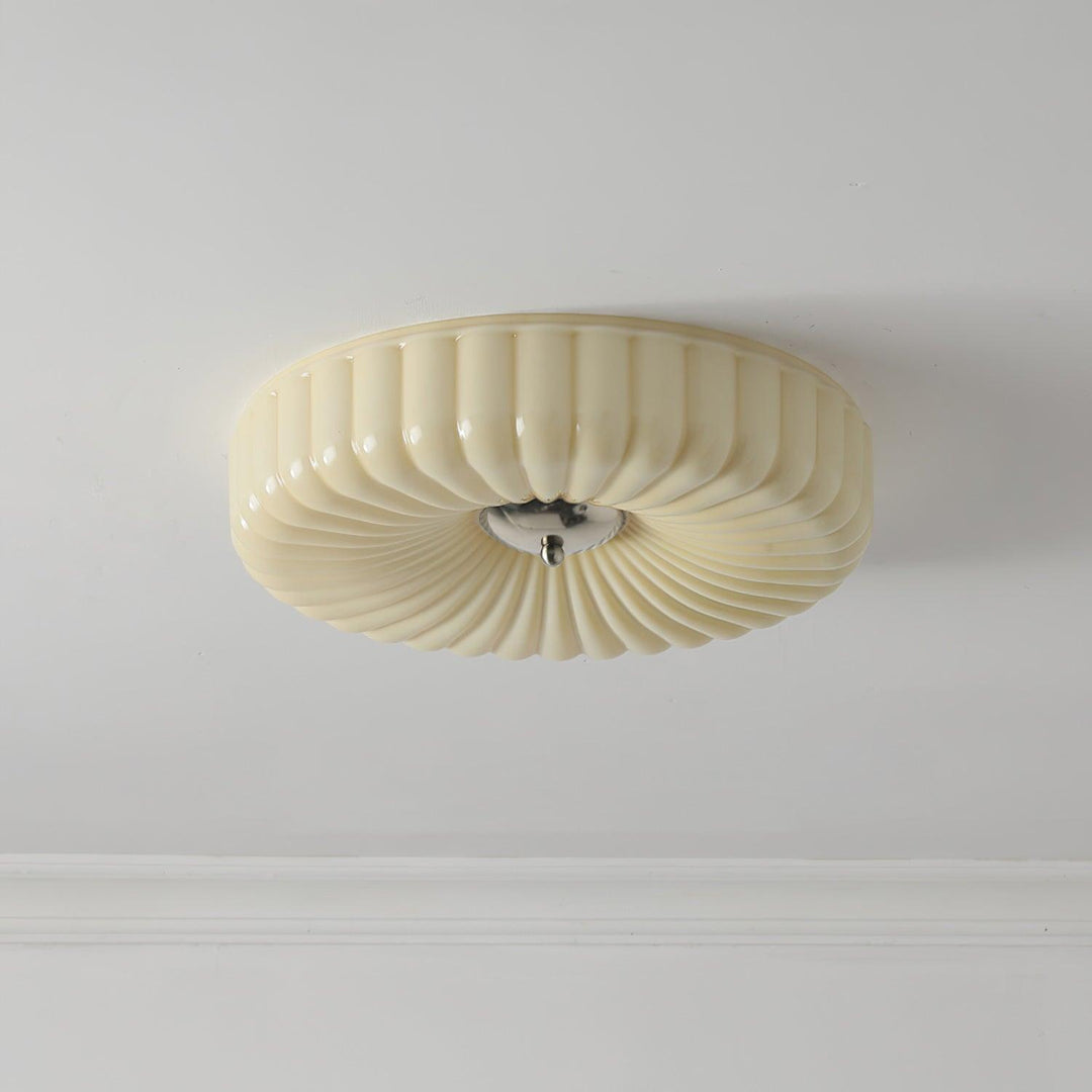 Mivone Plafonnier encastré en verre crème - Neutralighting