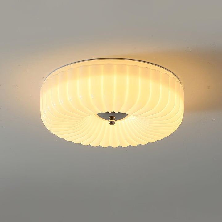 Mivone Plafonnier encastré en verre crème - Neutralighting