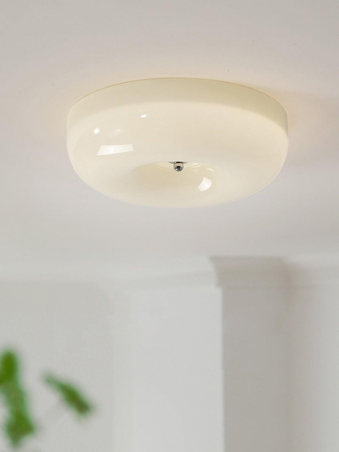 Solara Chandelier Crème Pudding avec Verre Soufflé - Neutralighting