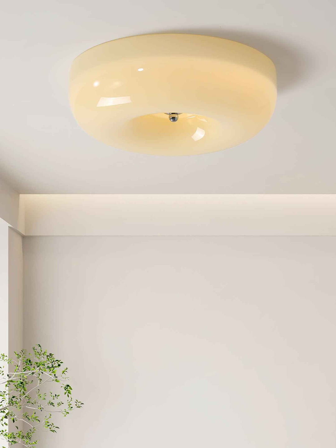 Solara Verre 32cm Blanc LED