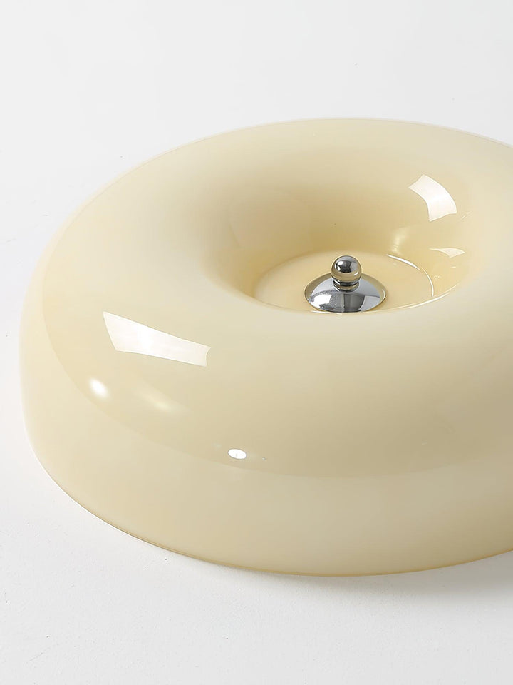 Solara Chandelier Crème Pudding avec Verre Soufflé - Neutralighting