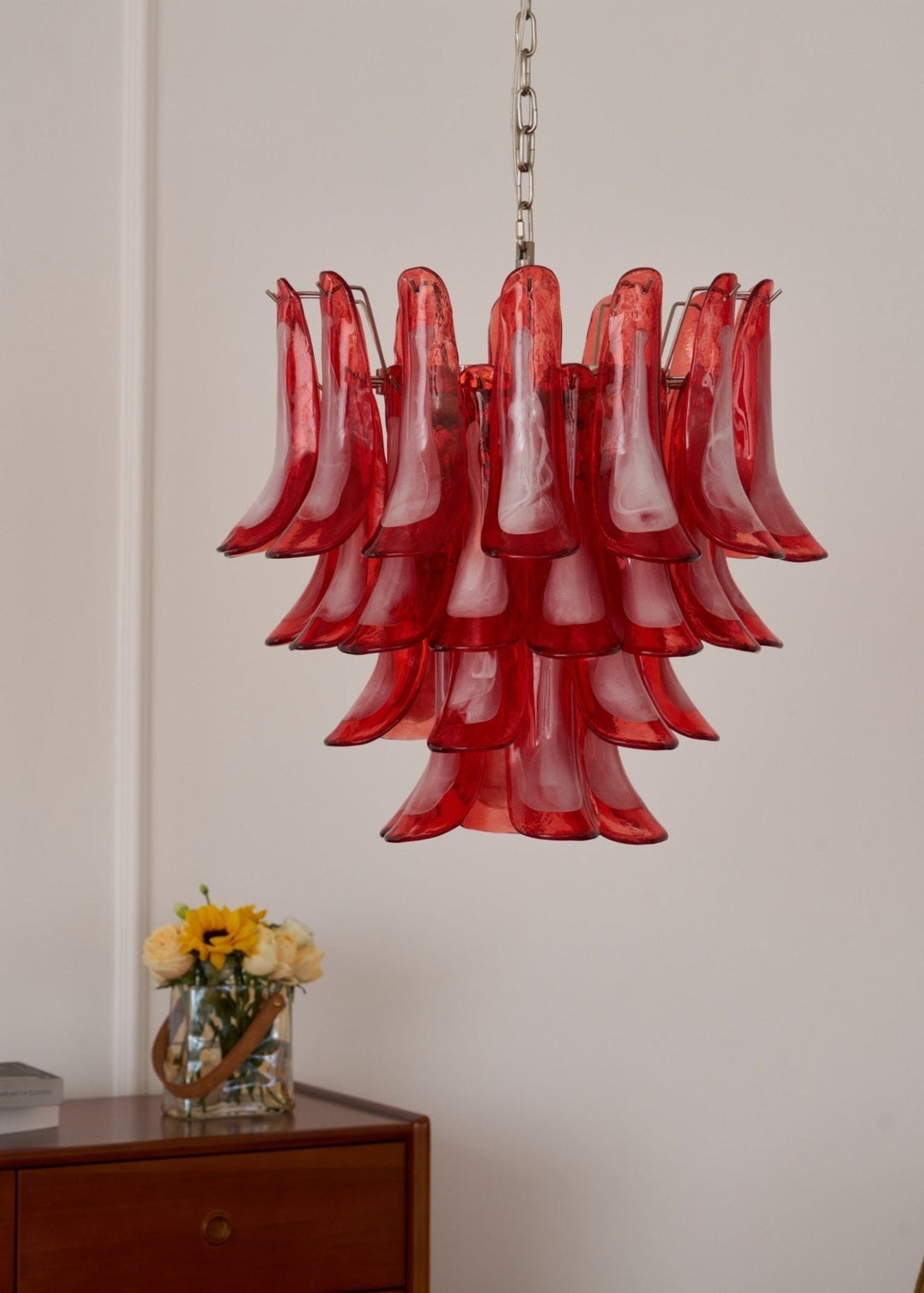 Aurora Chandelier en Verre Vintage - Neutralighting