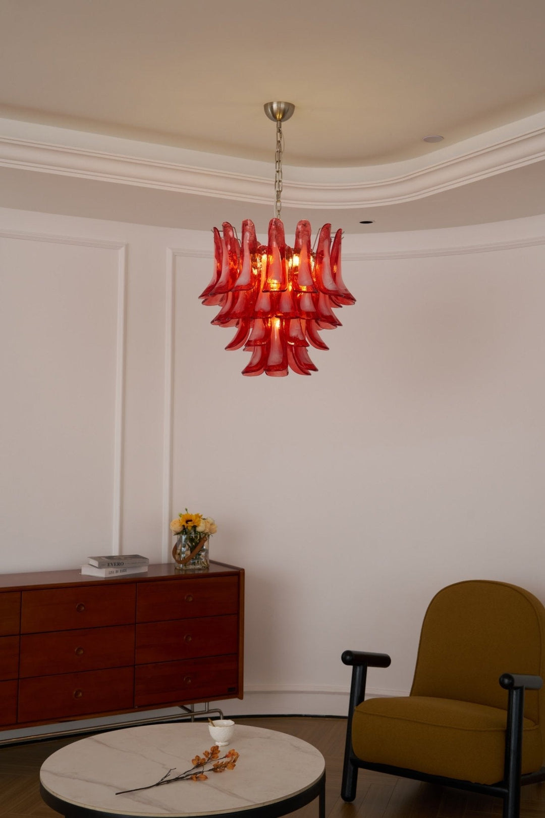 Aurora Chandelier en Verre Vintage - Neutralighting