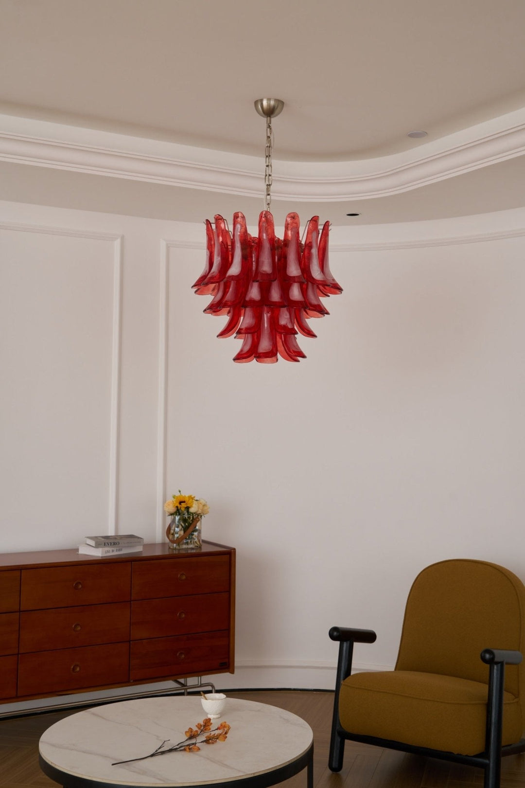 Aurora Chandelier en Verre Vintage - Neutralighting