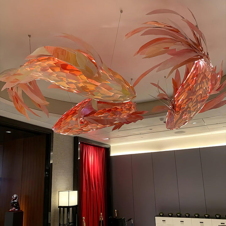 Vamararae Suspension Koi tourbillon cramoisi - Neutralighting