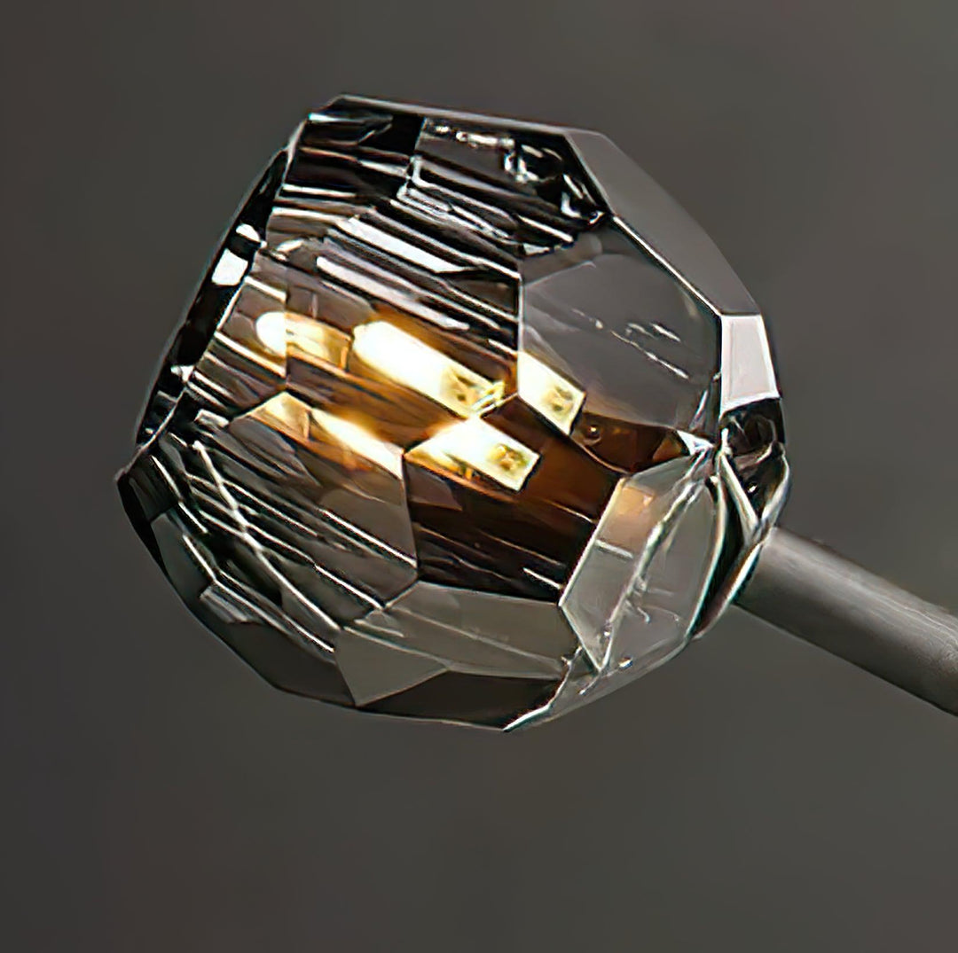Lustra Suspension Lampe Boule en Cristal et Laiton en Grappe - Neutralighting