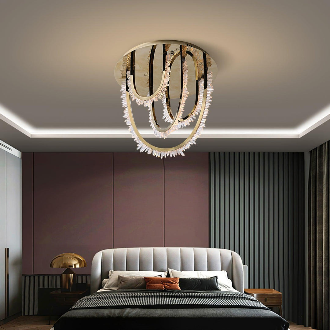 Crystal Lampe Plafonnier Cristal Corde à Créativité Individuelle - Neutralighting