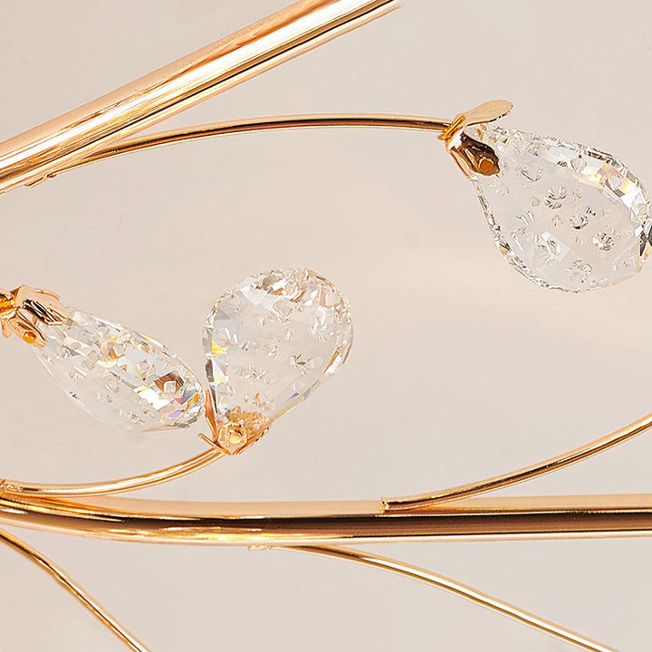 Aballs Postmoderne Luxe Fleur Cristal Plafonnier - Neutralighting