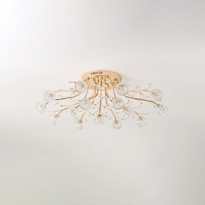 Aballs Postmoderne Luxe Fleur Cristal Plafonnier - Neutralighting