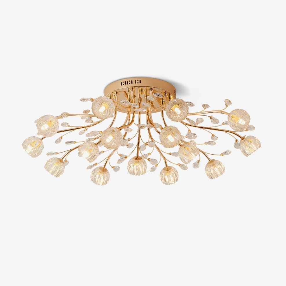Aballs Métal 73cm Doré LED
