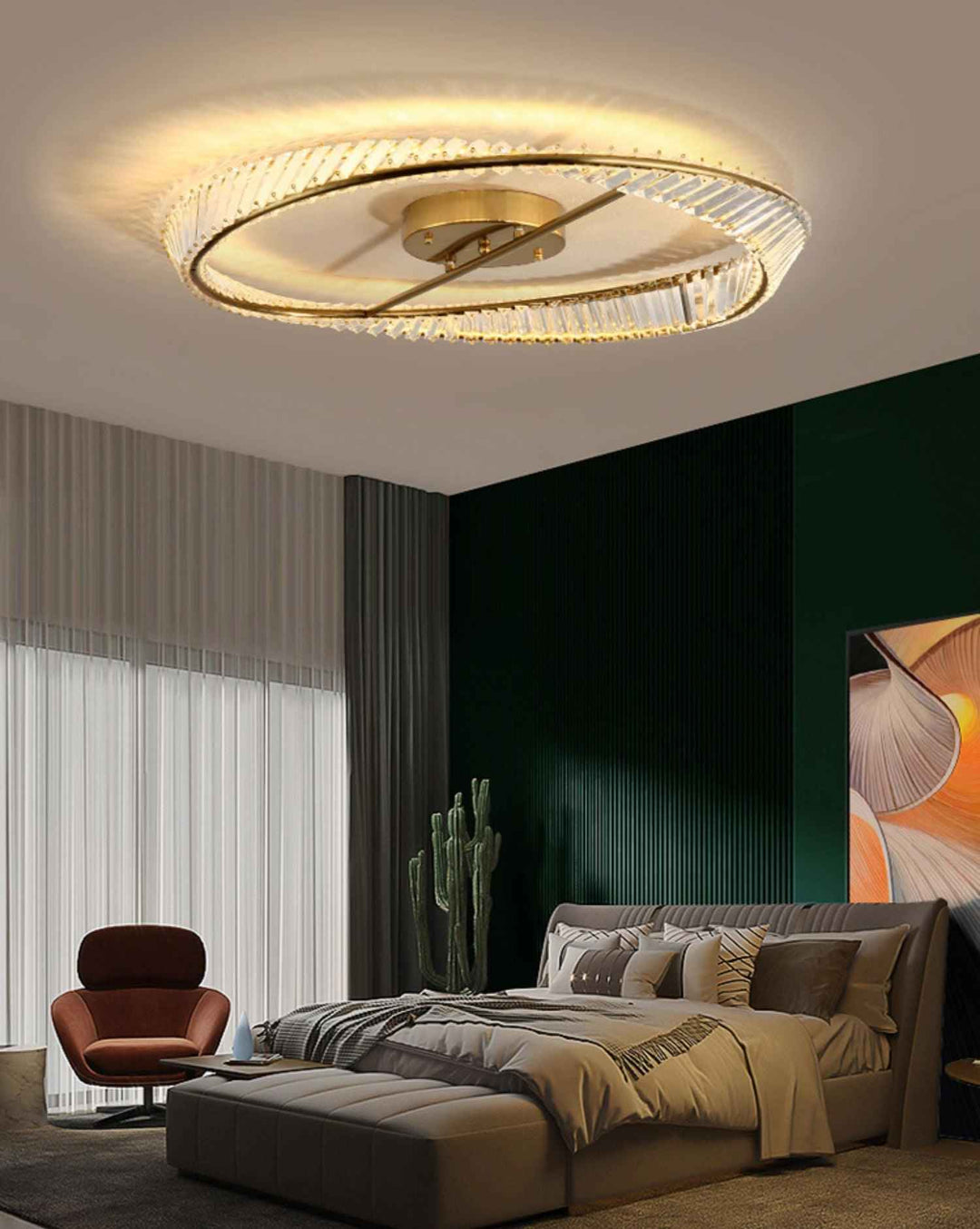 Lustra Verre 50cm LED 54W