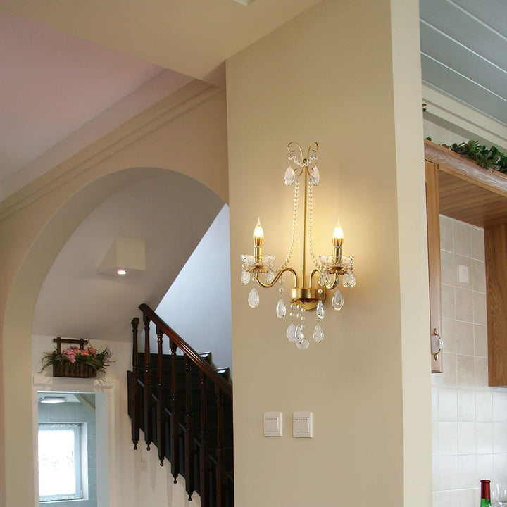 Nydoraris Applique Murale Cristal Chaîne de Perles Élégance - Neutralighting