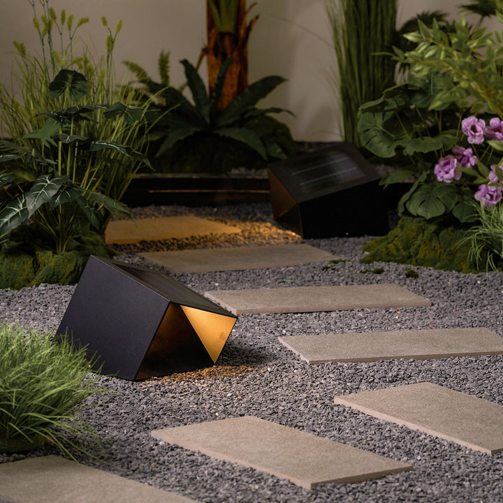 Evsore Lampe Solaire Extérieure Unique Cube Jardin - Neutralighting