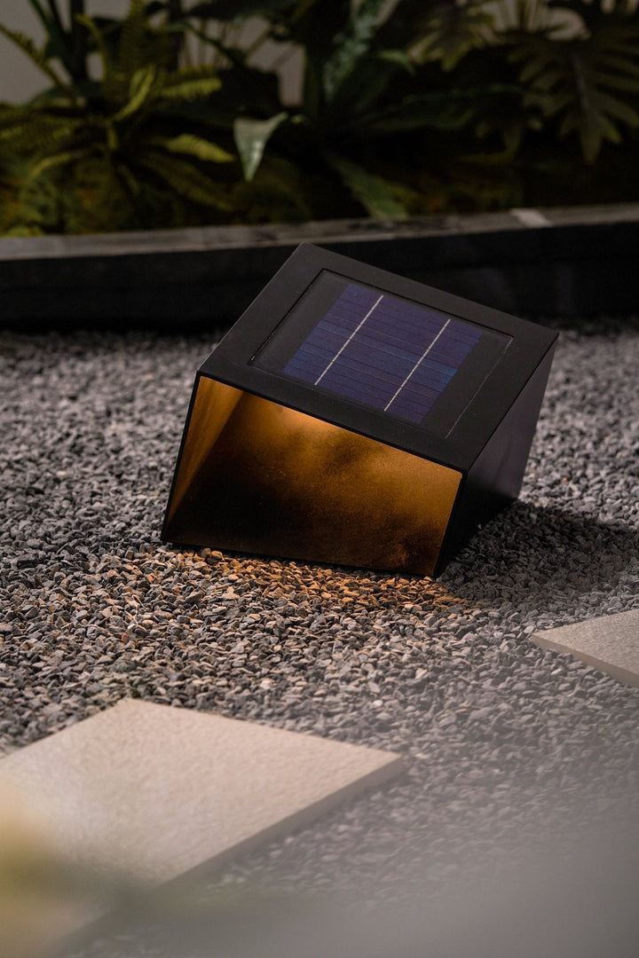 Evsore Lampe Solaire Extérieure Unique Cube Jardin - Neutralighting