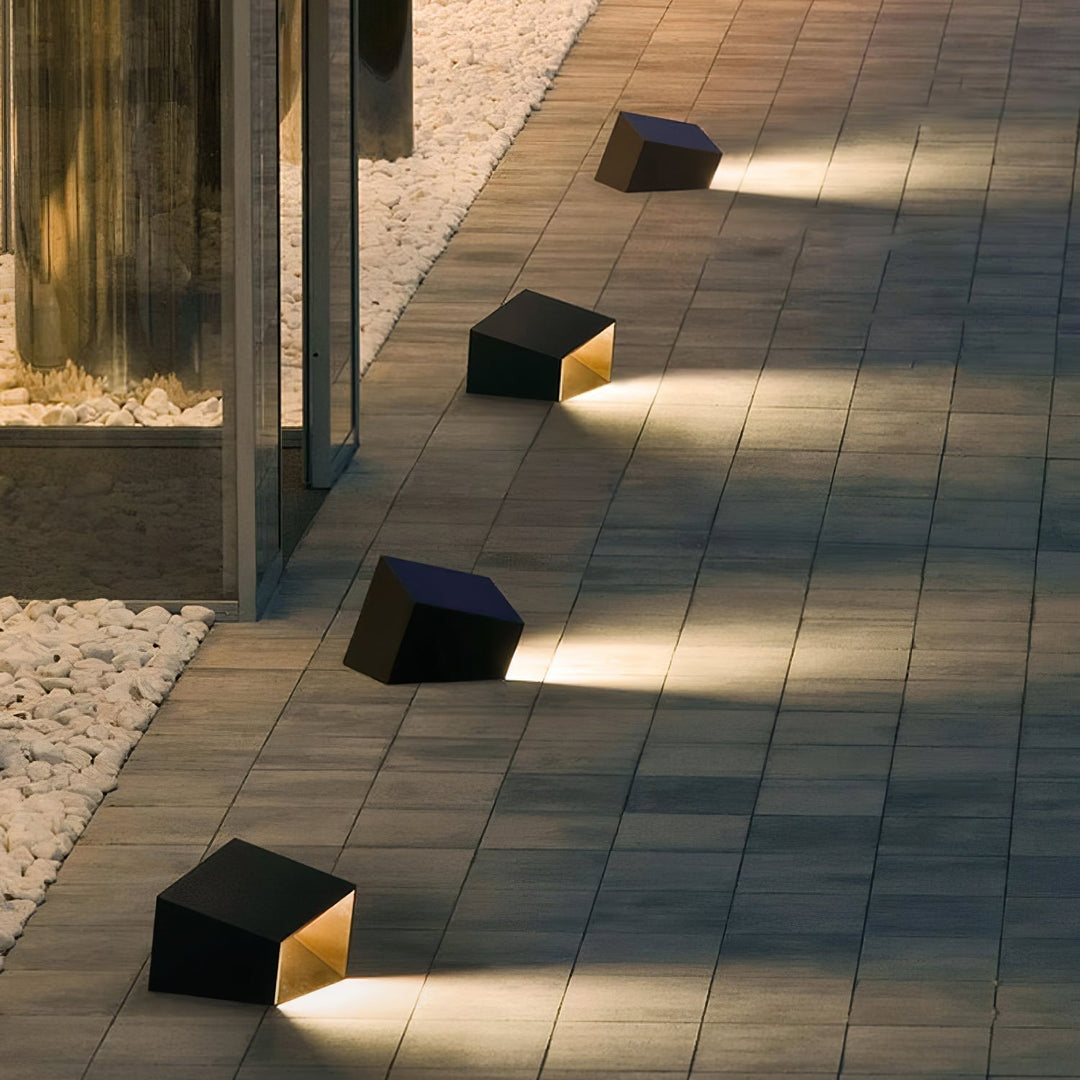 Evsore Lampe Solaire Extérieure Unique Cube Jardin - Neutralighting