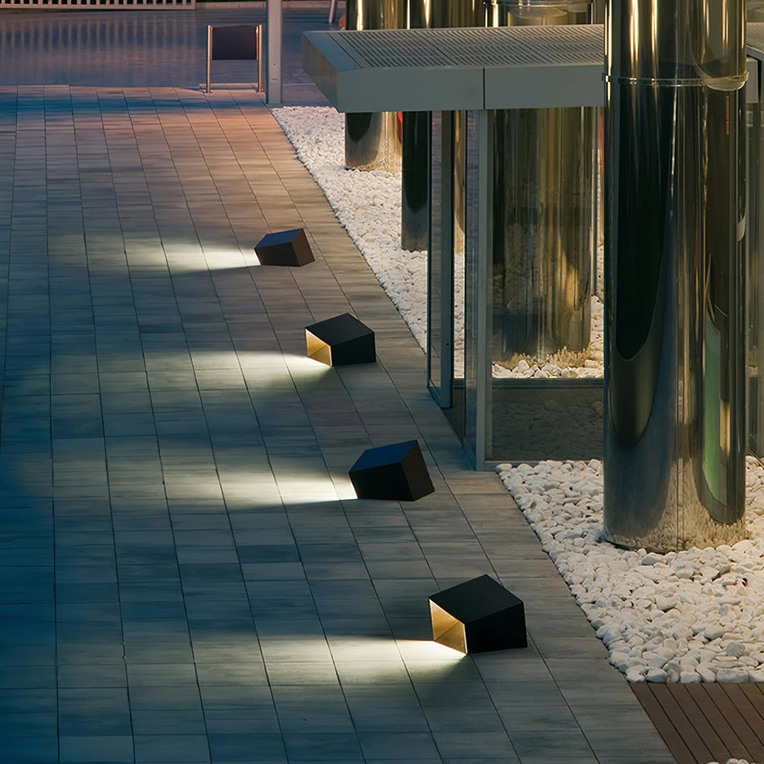 Evsore Lampe Solaire Extérieure Unique Cube Jardin - Neutralighting