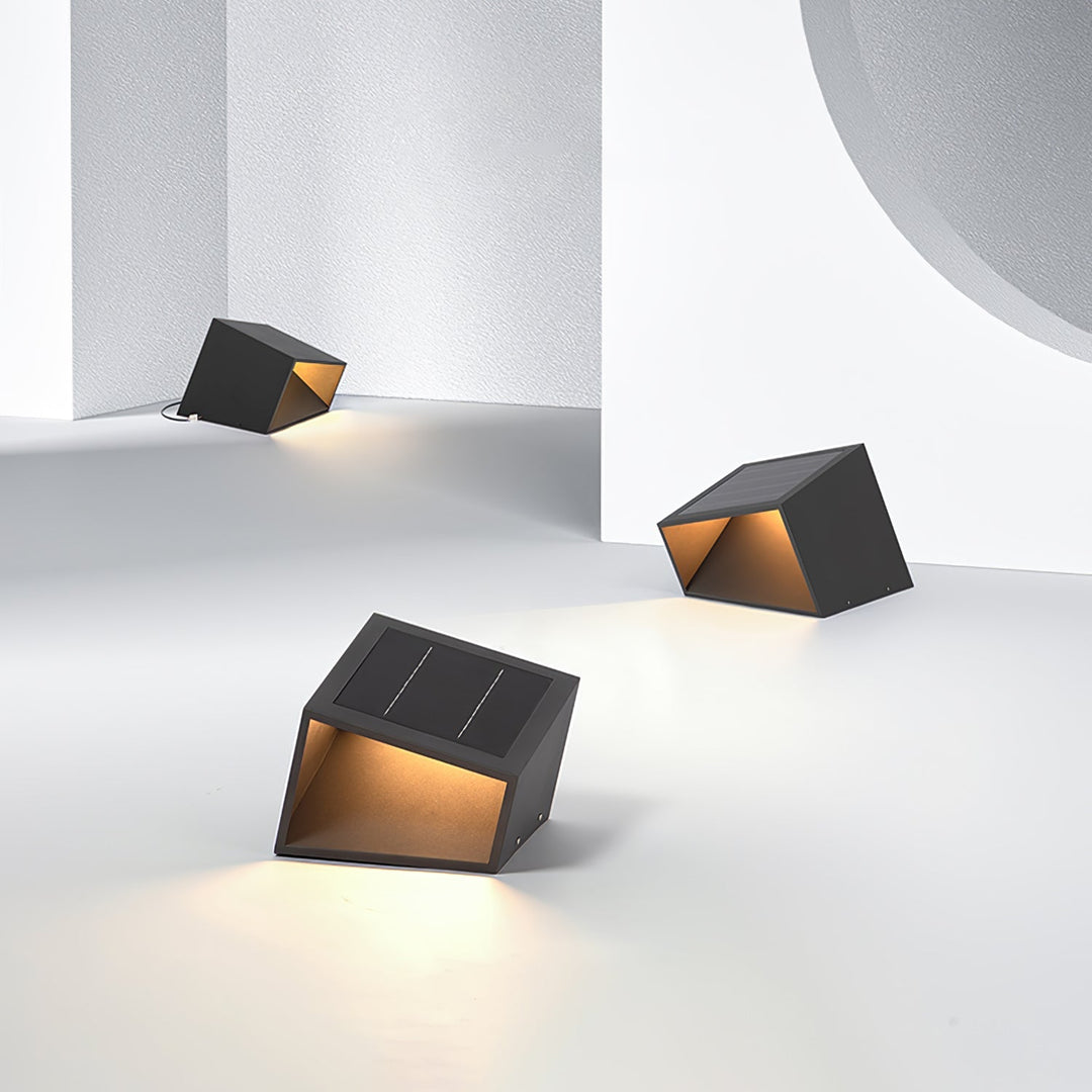 Evsore Lampe Solaire Extérieure Unique Cube Jardin - Neutralighting