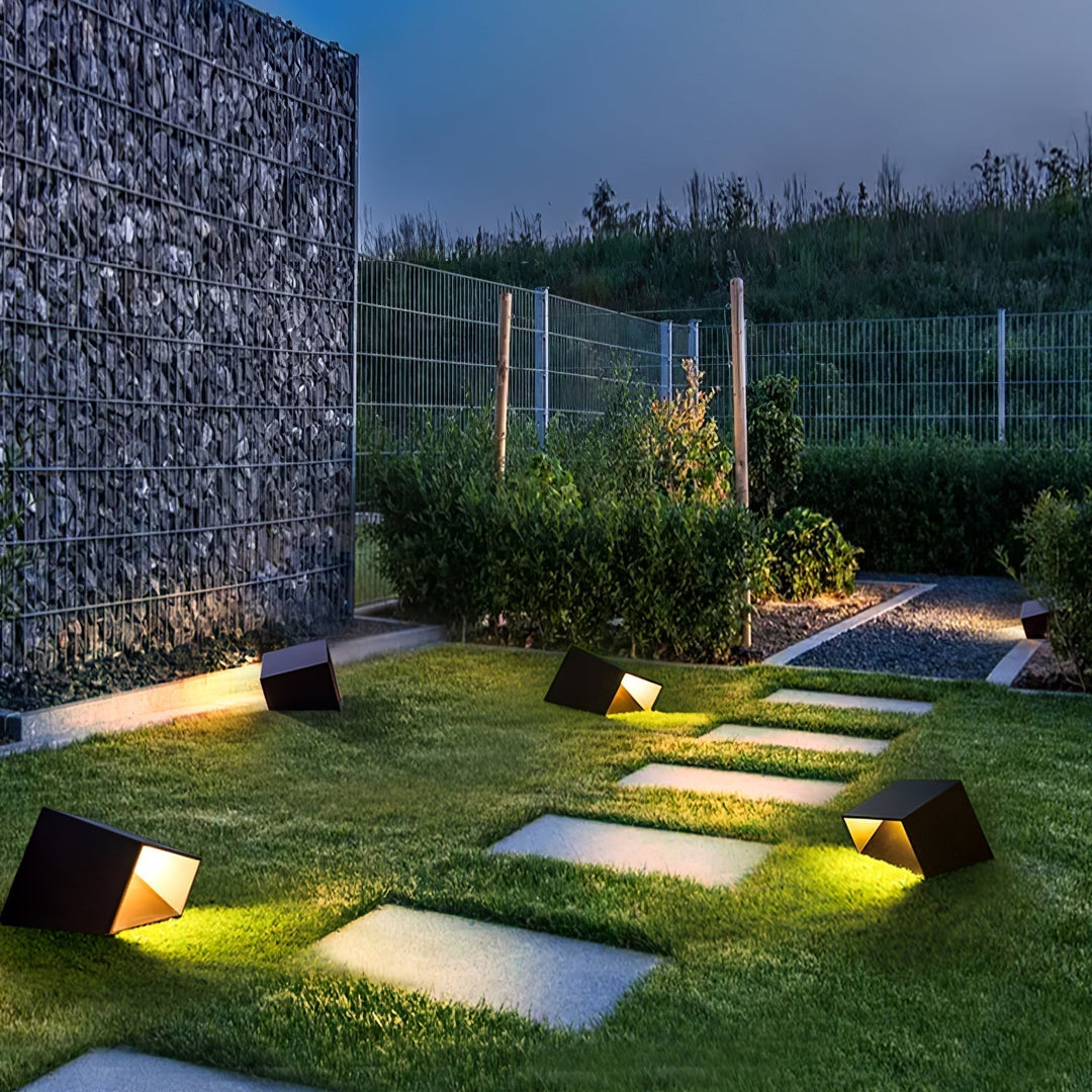Evsore Lampe Solaire Extérieure Unique Cube Jardin - Neutralighting