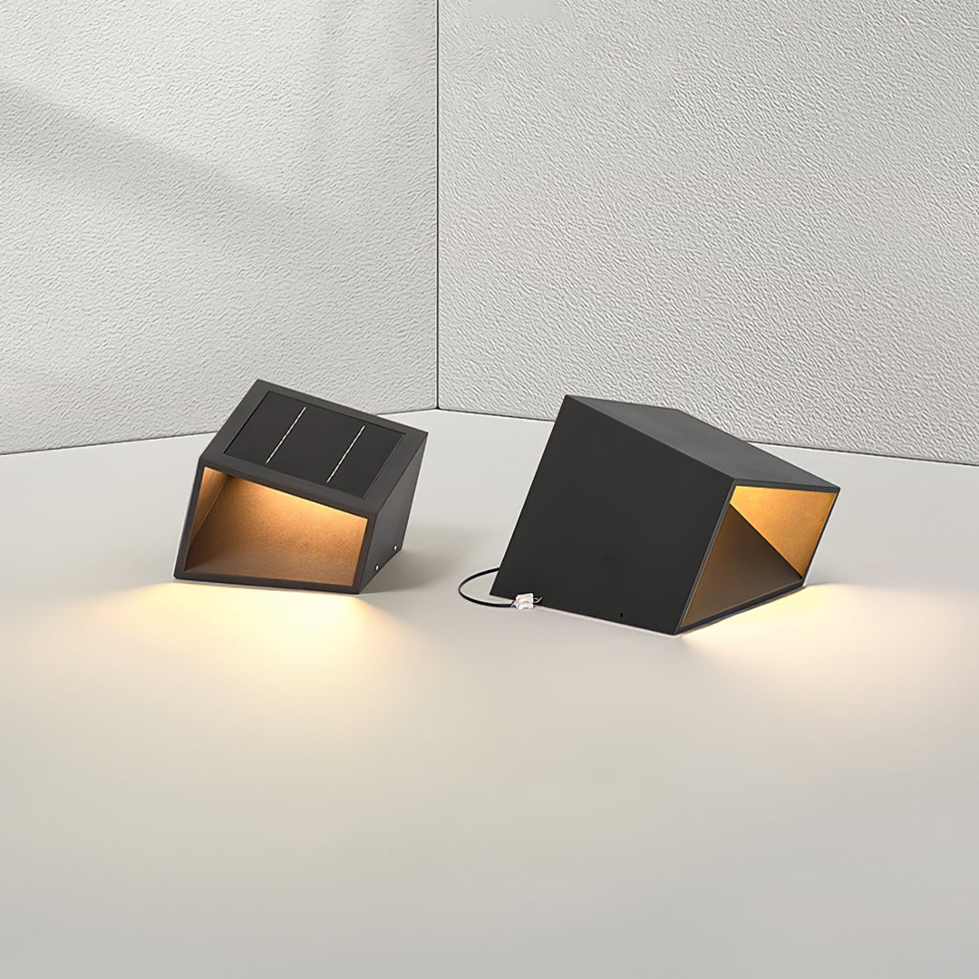 Evsore Lampe Solaire Extérieure Unique Cube Jardin - Neutralighting