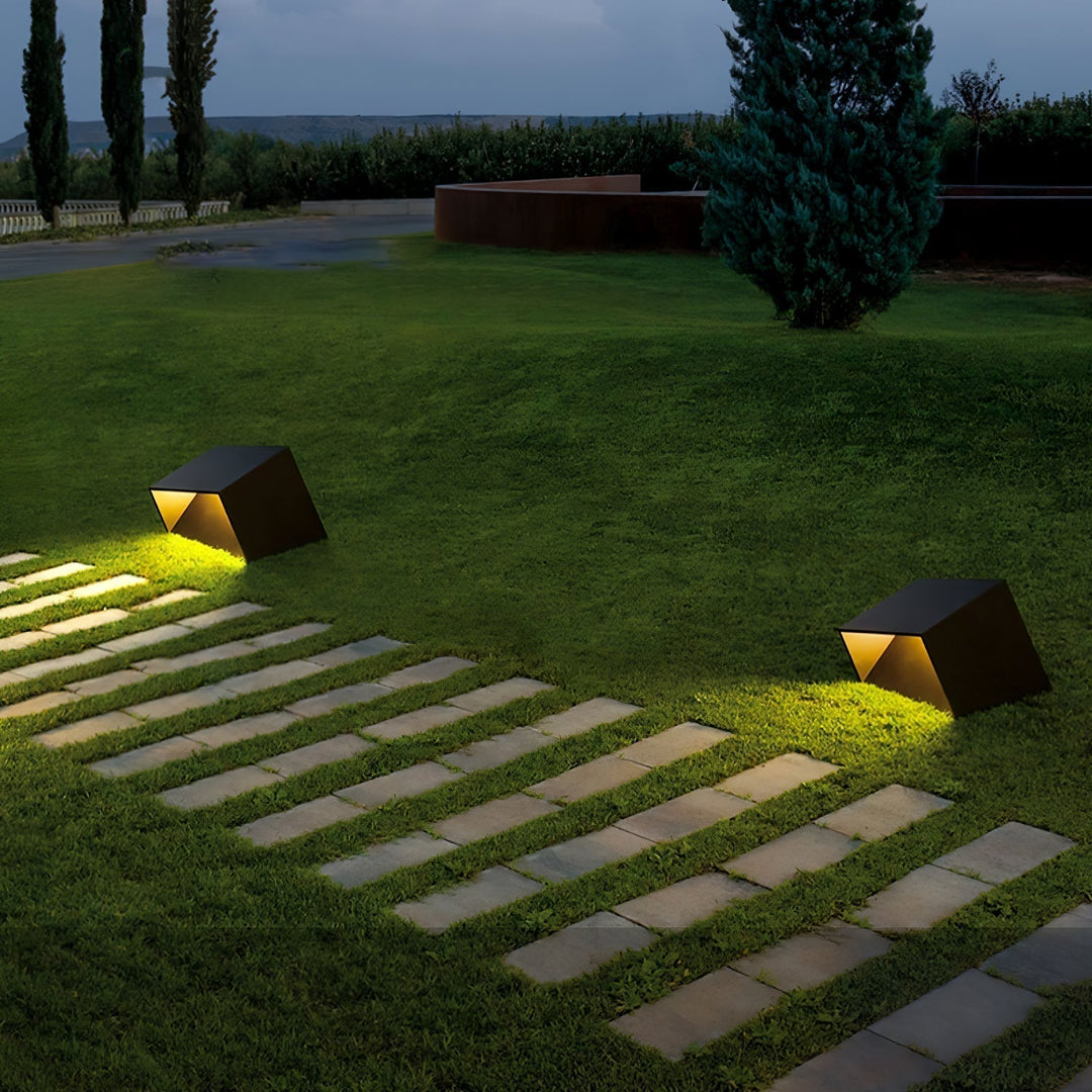 Evsore Lampe Solaire Extérieure Unique Cube Jardin - Neutralighting