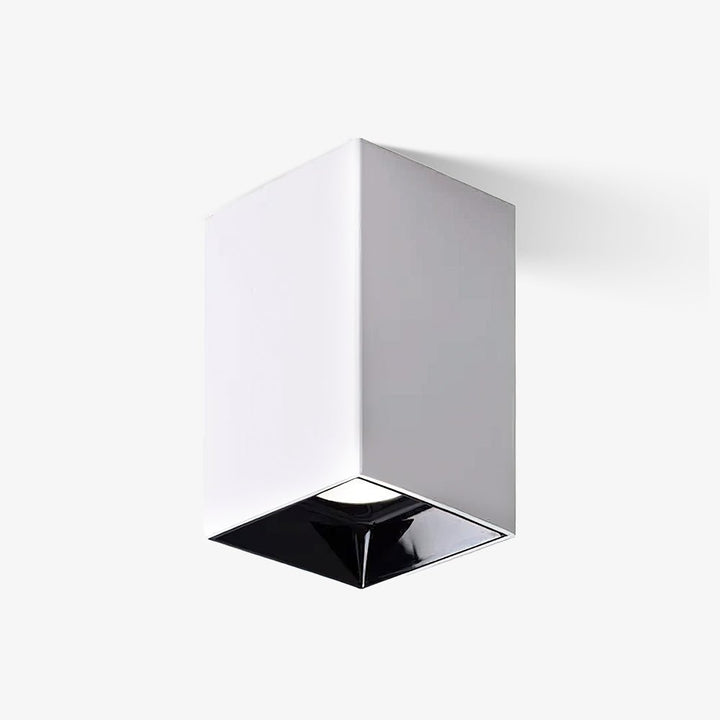 Lustra Plafonnier Cube Carré Noir Projecteur - Neutralighting