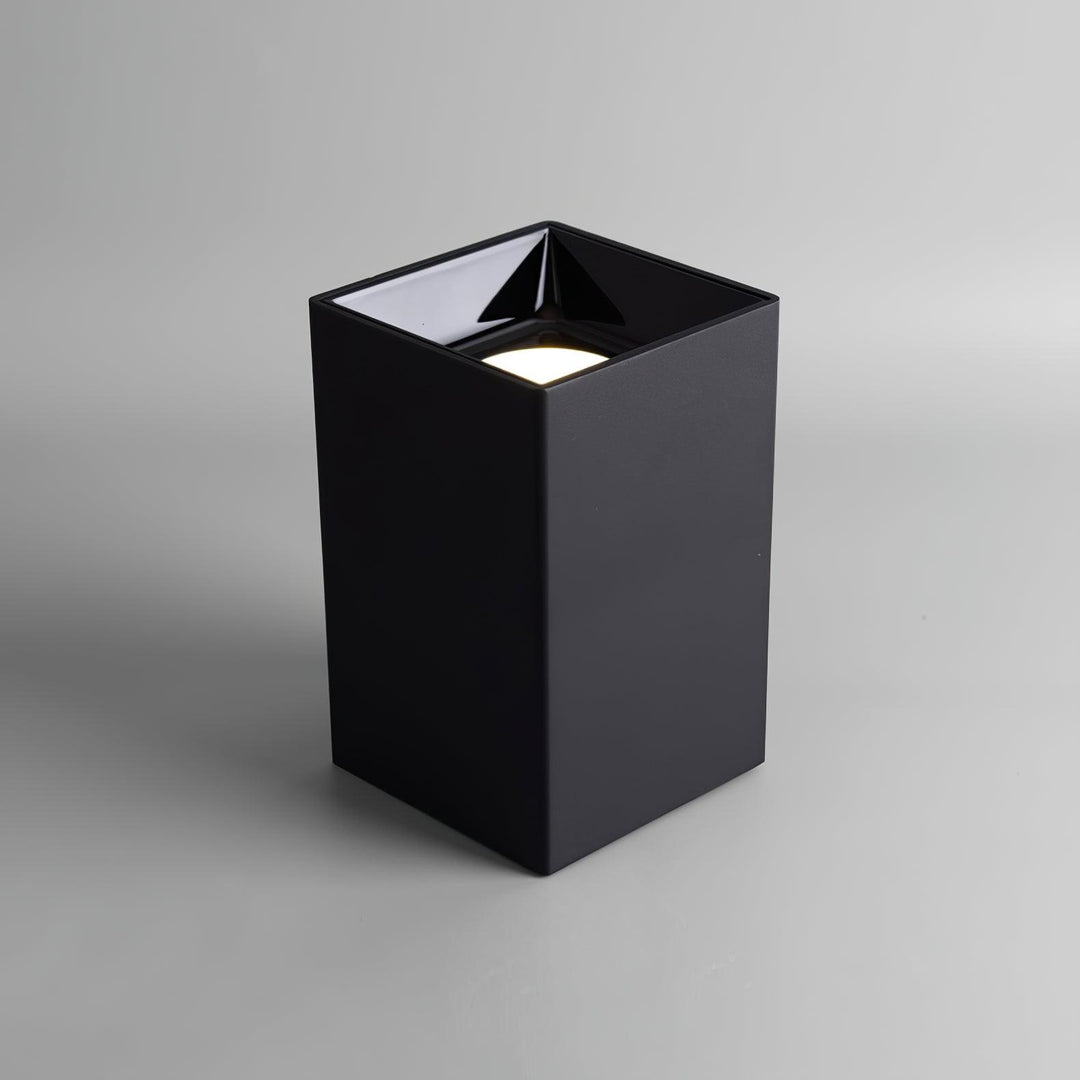 Lustra Plafonnier Cube Carré Noir Projecteur - Neutralighting