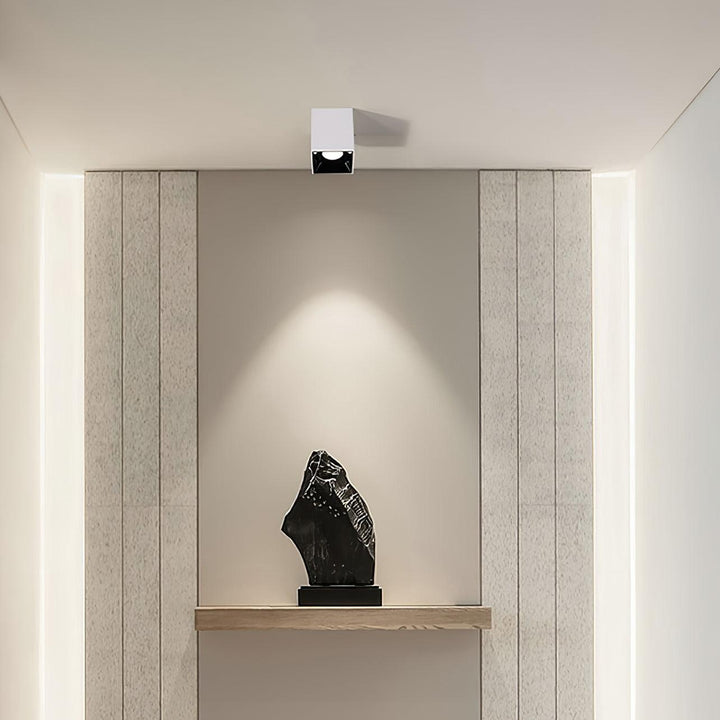 Lustra Plafonnier Cube Carré Noir Projecteur - Neutralighting