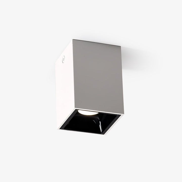 Lustra Plafonnier Cube Carré Noir Projecteur - Neutralighting