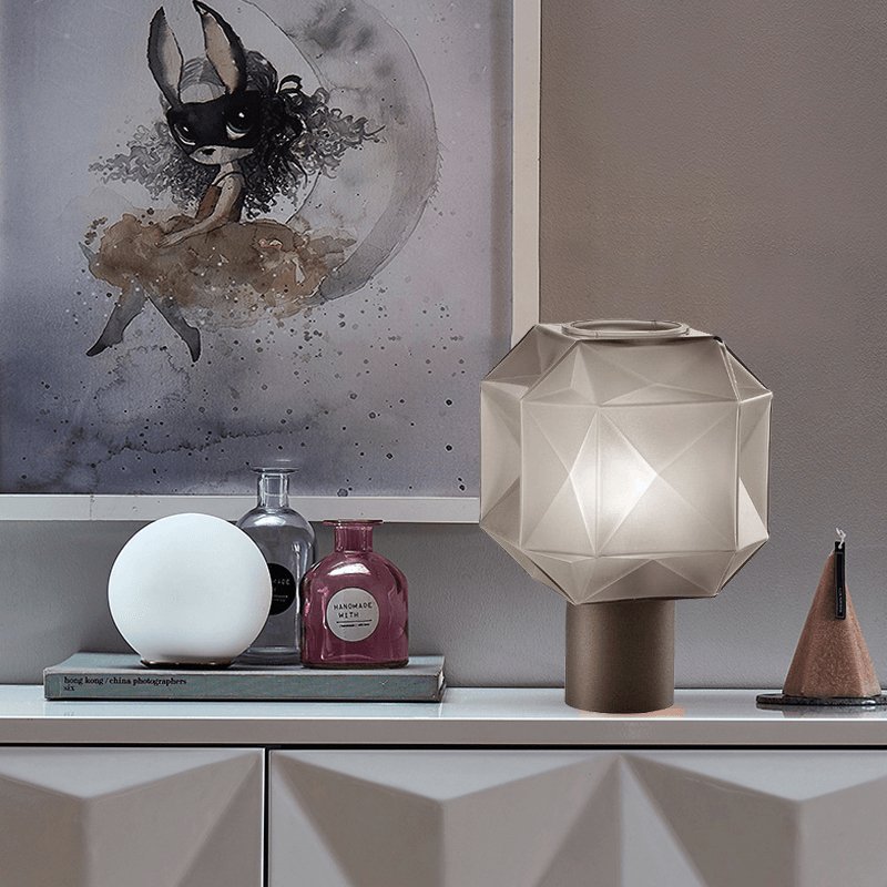 Ivsileth Lampe de Table Art Nordique en Verre Haut de Gamme - Neutralighting