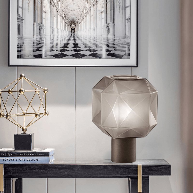 Ivsileth Lampe de Table Art Nordique en Verre Haut de Gamme - Neutralighting